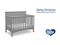 Delta Children Fancy 4-in-1 Crib Assembly