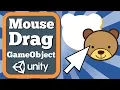 Unity Tutorial How To Move Or Drag Gameobject With Mouse