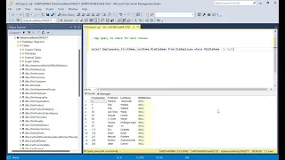 SQL query to check IS Null and IS not Null data