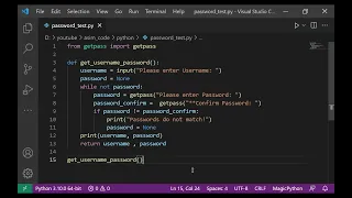 Python getpass module