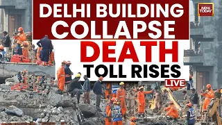 Delhi Building Collapse Live Updates: Death Toll Rises | CM Rekha Gupta | Satya Niketan | Students