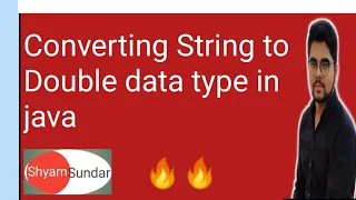converting String to Double data type in java in hindi Shyam Sundar