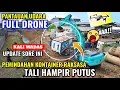 FULL DRONE UPDATE KALI WADAS SORE INI‼️NGERI SAAT KONTAINER RAKSASA DIPINDAHKAN TALI HAMPIR PUTUS