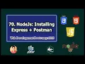 Backend Tutorial Installing Express and Postman Web Development Tutorials
