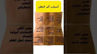 اسهل طريقة لمعرفة سبب ألم البطن Abdominal Pain 