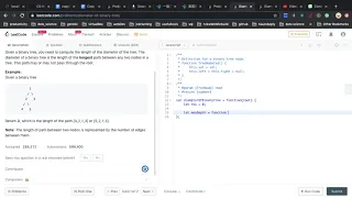 leetcode543 Diameter of Binary Tree