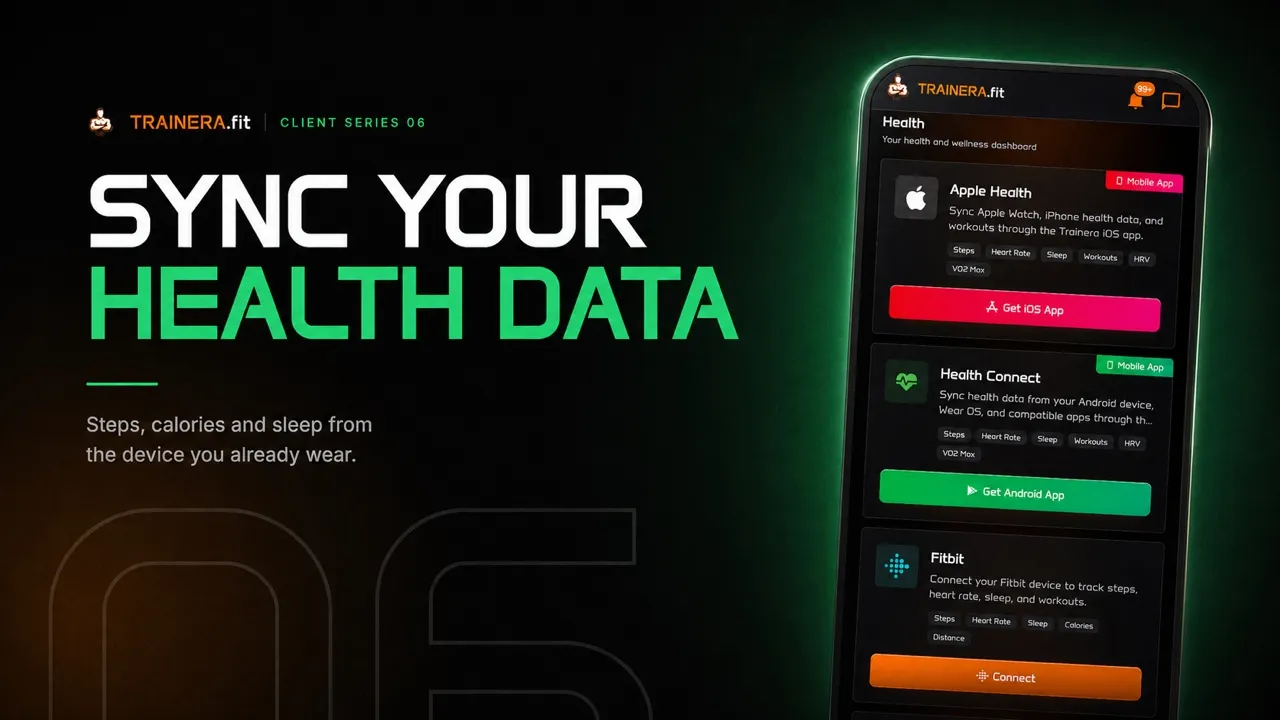 Syncing your health data from watch and phone