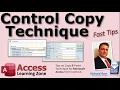 Tips on Copy Paste Technique for Microsoft Access Form Report Controls