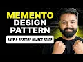 Memento Design Pattern UML Code System Design