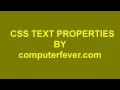 css3-Css Text Properties-lecture 6