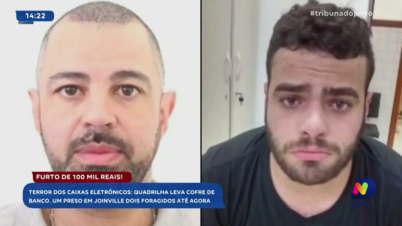 Polícia prende suspeito de furto a banco no planalto norte; dois ainda foragidos