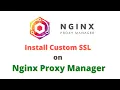 Install Custom SSL on Nginx Proxy Manager
