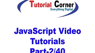 JavaScript Tutorial-2 Comments and Statements