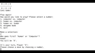 Tic Tac Toe - CLI demo