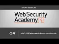 CSRF - Lab CSRF where token is tied to non-session cookie Short Version
