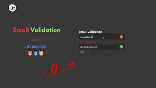 Email Validation JavaScript JavaScript form Validation webpage html CSS onkeydown method