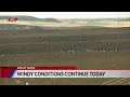 Windy conditions continue Wednesday