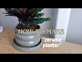 How to make ceramic planter on a pottery wheel