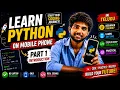 Learn Python on Mobile Phone Part 1 Introduction for Beginners Telugu