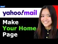 How to Make Yahoo Your Home Page 2025 Step By Step