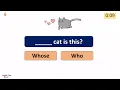 Question Words Quiz for Kids