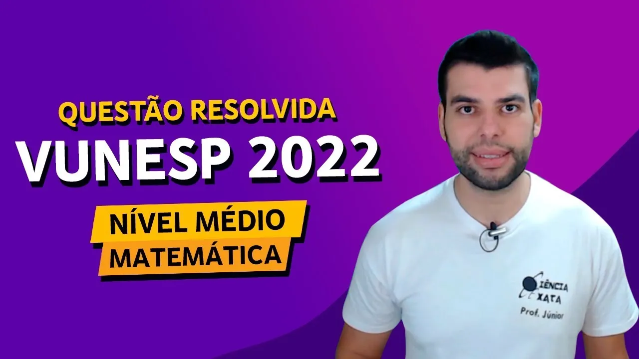 MATEMÁTICA VUNESP 2022 - ÁREA E PERÍMETRO (QUESTÃO RESOLVIDA)