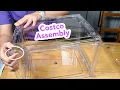 How to Assembly Clear Plastic Shoebox Organizers from Costco