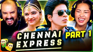CHENNAI EXPRESS (Part 1) Movie Reaction! | Shah Rukh Khan | Deepika Padukone | Rohit Shetty