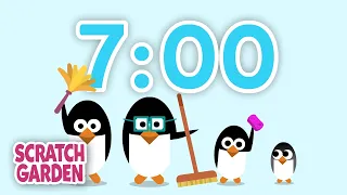 The Seven-Minute Clean Up Timer Song | 7 Minute Count Down | Scratch Garden