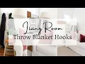 Living Room Throw Blanket Hooks