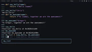 Why Python Functions Are First Class Objects