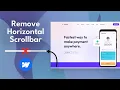 How to Remove the Horizontal Scrollbar in