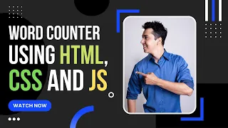 Word counter program using HTML CSS and JS with source code