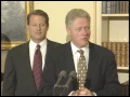 President Clinton Signing Line Item Vetoes for Two 97 Acts 1997