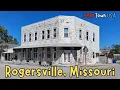 Driving Around Small Town Rogersville MO Frisco Train Caboose Old Buildings Victorian Houses