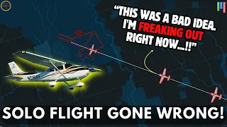 Student Pilot Starts Panicking After Failed Landing Attempts 
