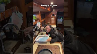 When water is a luxury. Some things are a little different when you live on a boat #boatlife