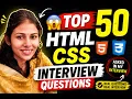 Top 50 HTML CSS Questions to Crack Frontend Interviews