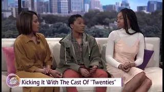 sister circle chatting with the cast of twenties on bet tvone