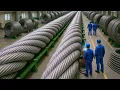 Download Lagu Inside the Steel Cable Factory | The Complete Process of Making Steel Cables (Full Process) MP3