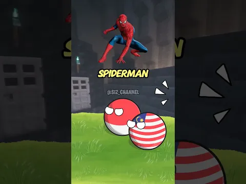 Tebak superhero #countryballs #shorts