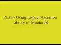 Using Expect with MochaJS
