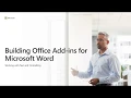 Build Office add ins for Microsoft Word