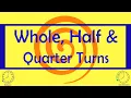 Whole Half Quarter Turns