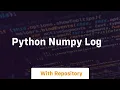 python numpy log