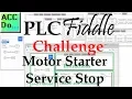 PLC Fiddle Compare - Motor Starter Service Stop Challenge Solution