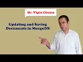 MongoDB Tutorial - 9 Update documents Save documents in MongoDB Dr Vipin Classes