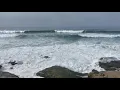 CBS 8 drone captures high surf huge waves at Windansea Beach in La Jolla