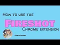 Using the Fireshot Extension