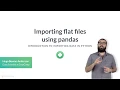 Python Tutorial Importing flat files using pandas